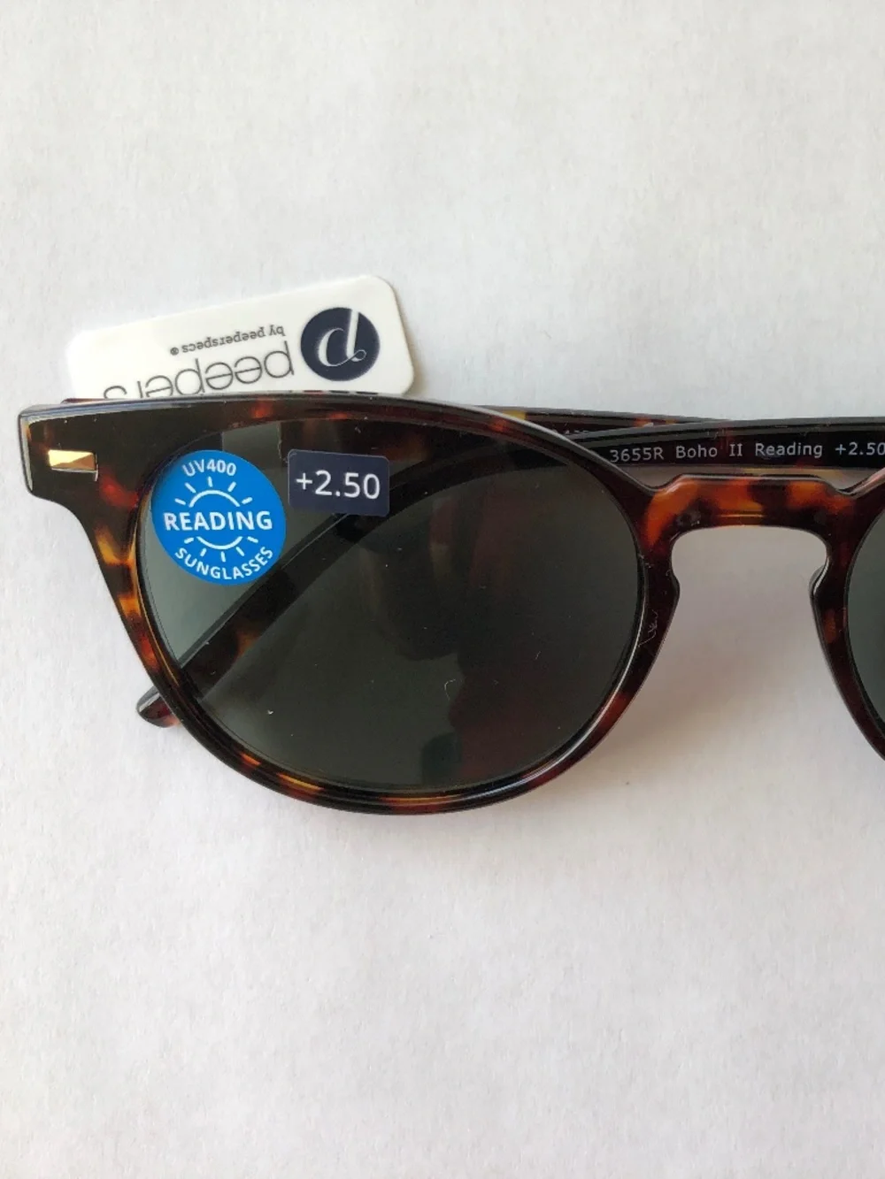 New Peepers‎ Boho II Sun Reading Sunglasses Tortoise +2.50